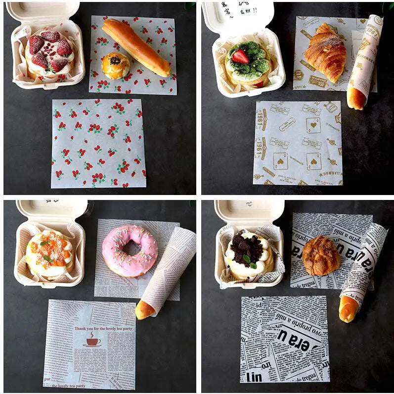 50pcs bento wax paper