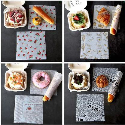 50pcs bento wax paper