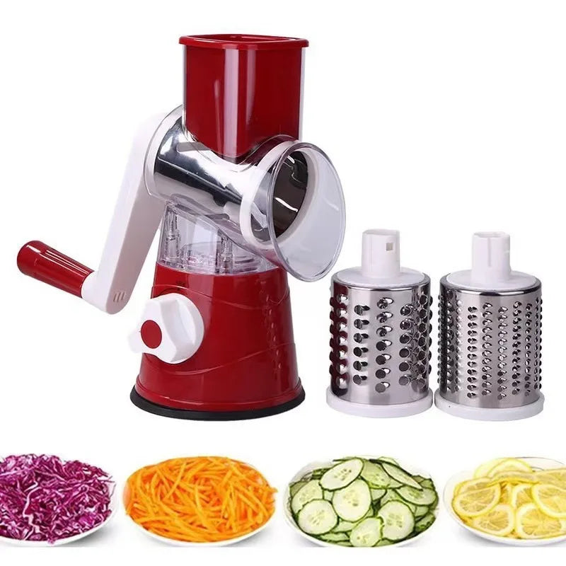 Hand-Cranked Vegetable Slicer