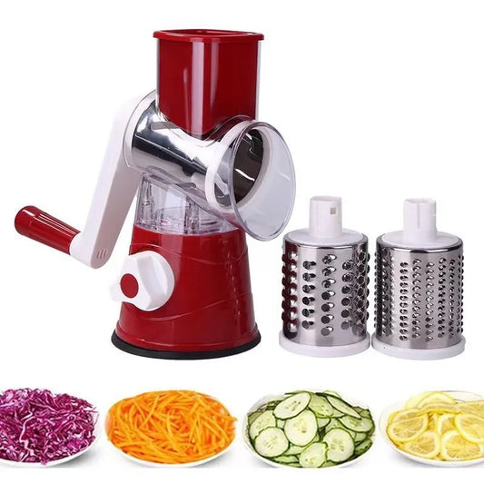 Hand-Cranked Vegetable Slicer