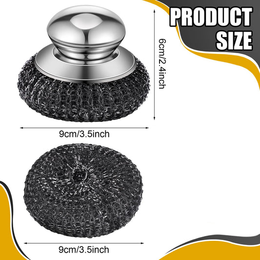 Stainless steel pot brush