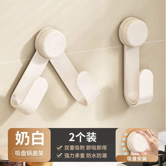 Wall-mounted pot lid rack