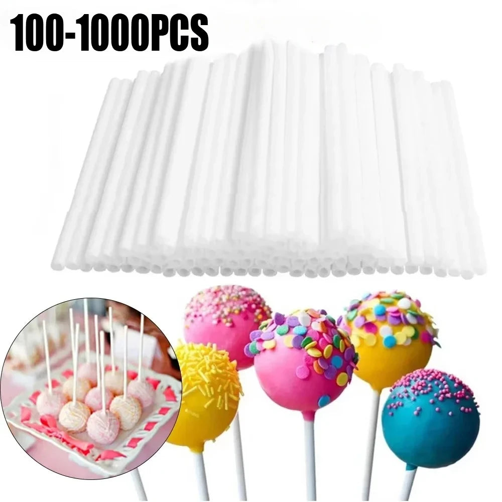 Hollow plastic lollipop sticks