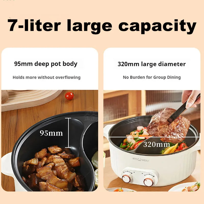 Mandarin duck electric hot pot