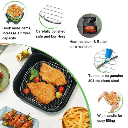 Air fryer baking rack