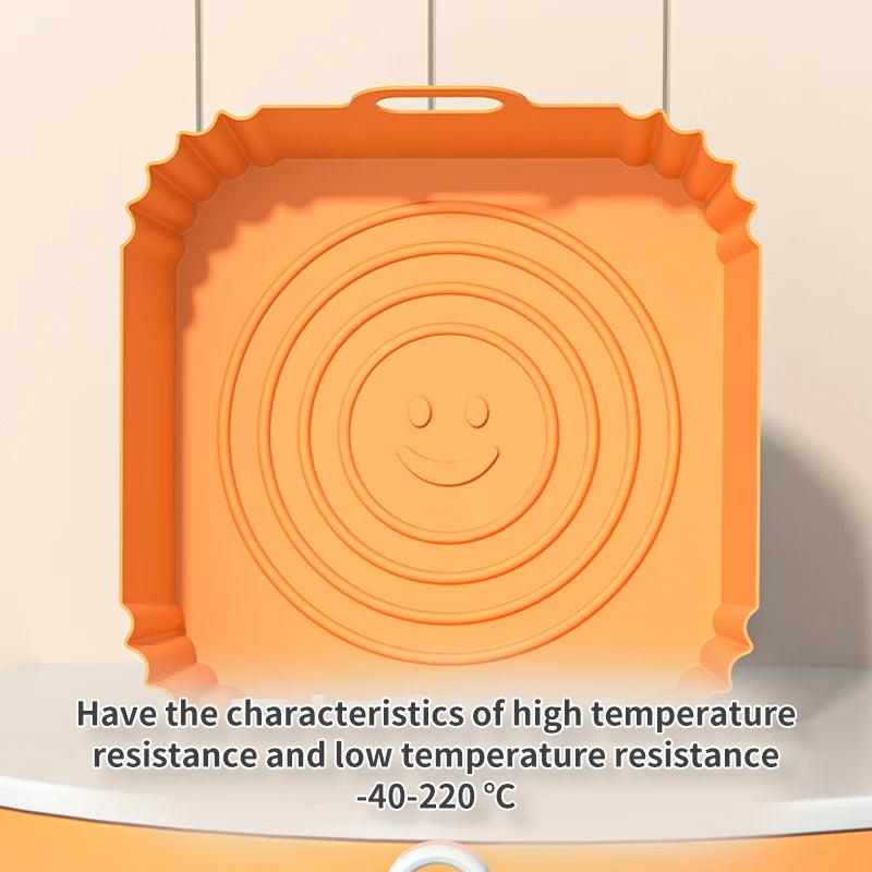 Silicone air fryer tray