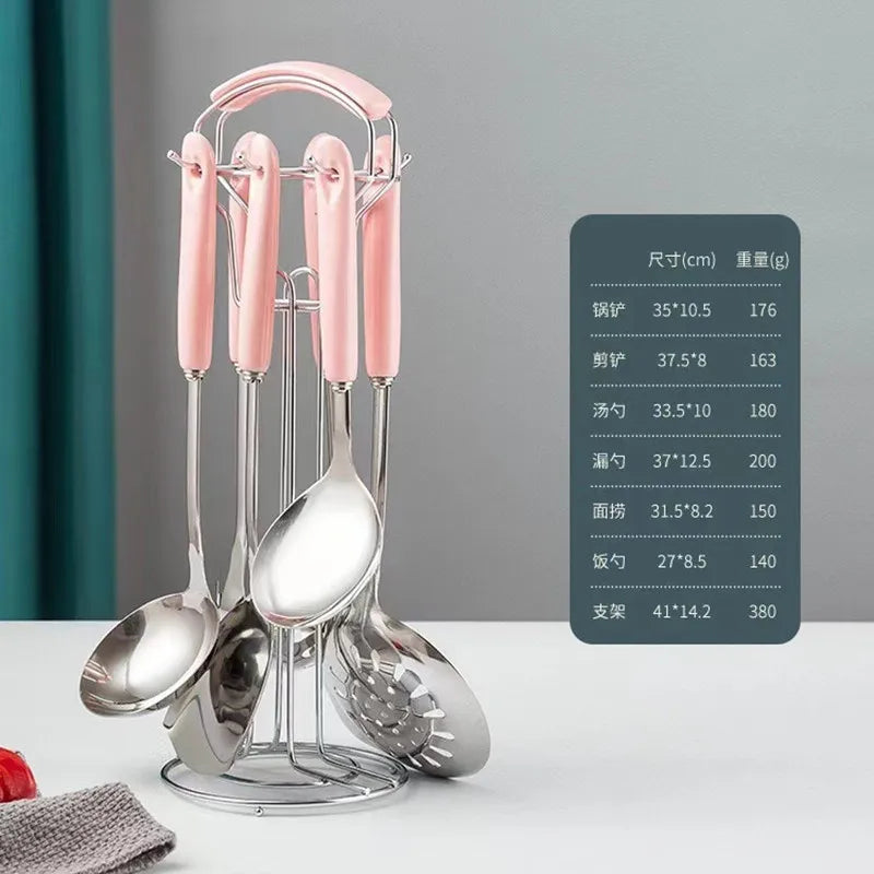 7pcs stainless steel spatula set