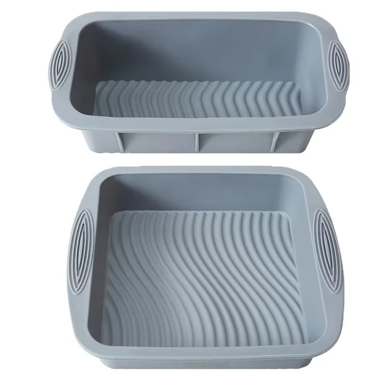 Gray Silicone Cake Pan