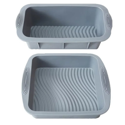 Gray Silicone Cake Pan