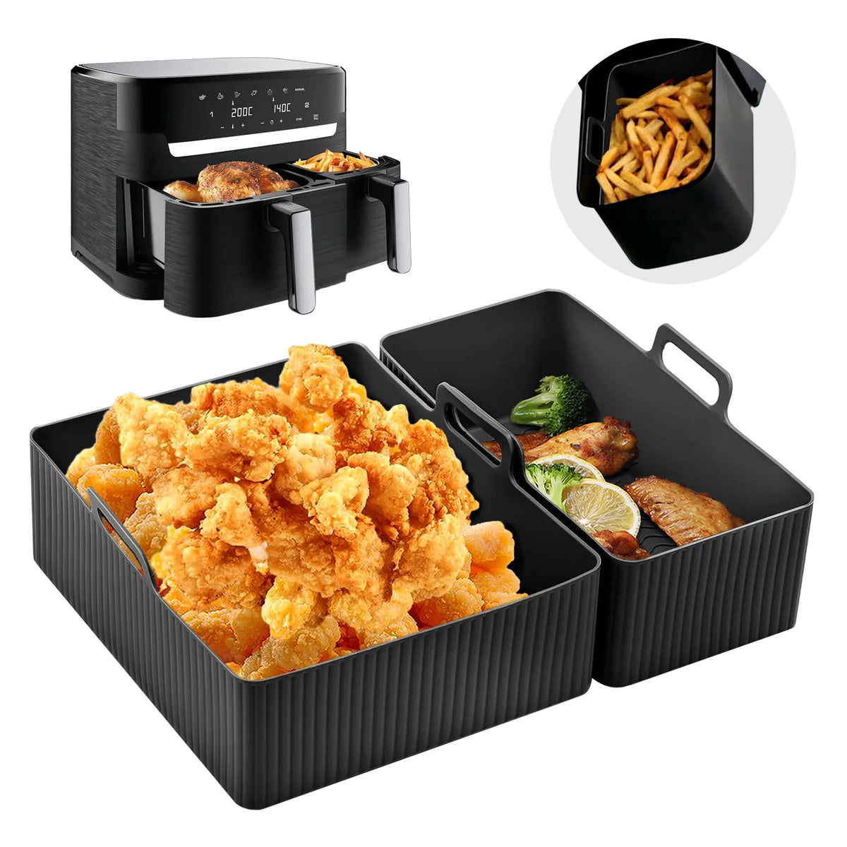 Silicone Air Fryer Tray