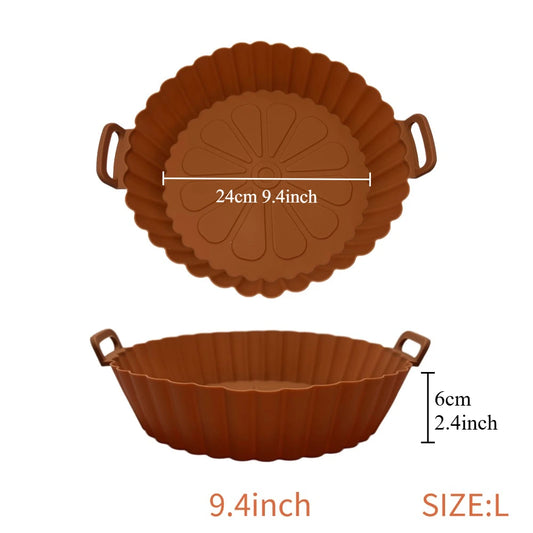 Air fryer silicone basket