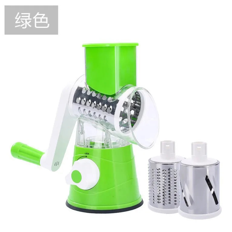 Hand-Cranked Vegetable Slicer