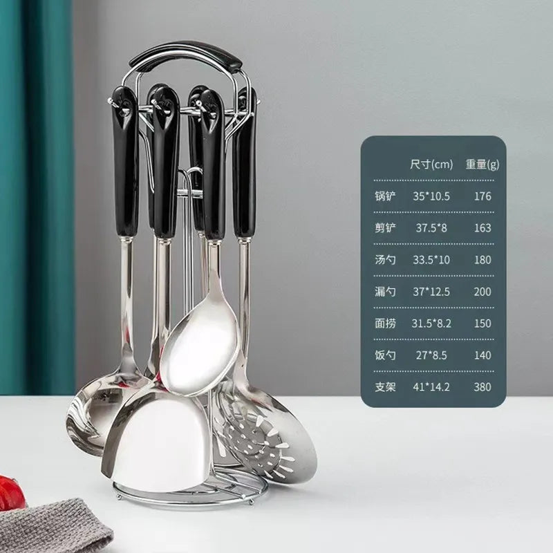 7pcs stainless steel spatula set