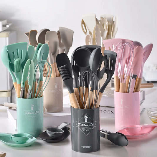 Silicone kitchen utensils
