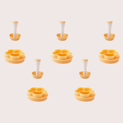 Pastry Dough Tamper & Flower Shaped Cutter