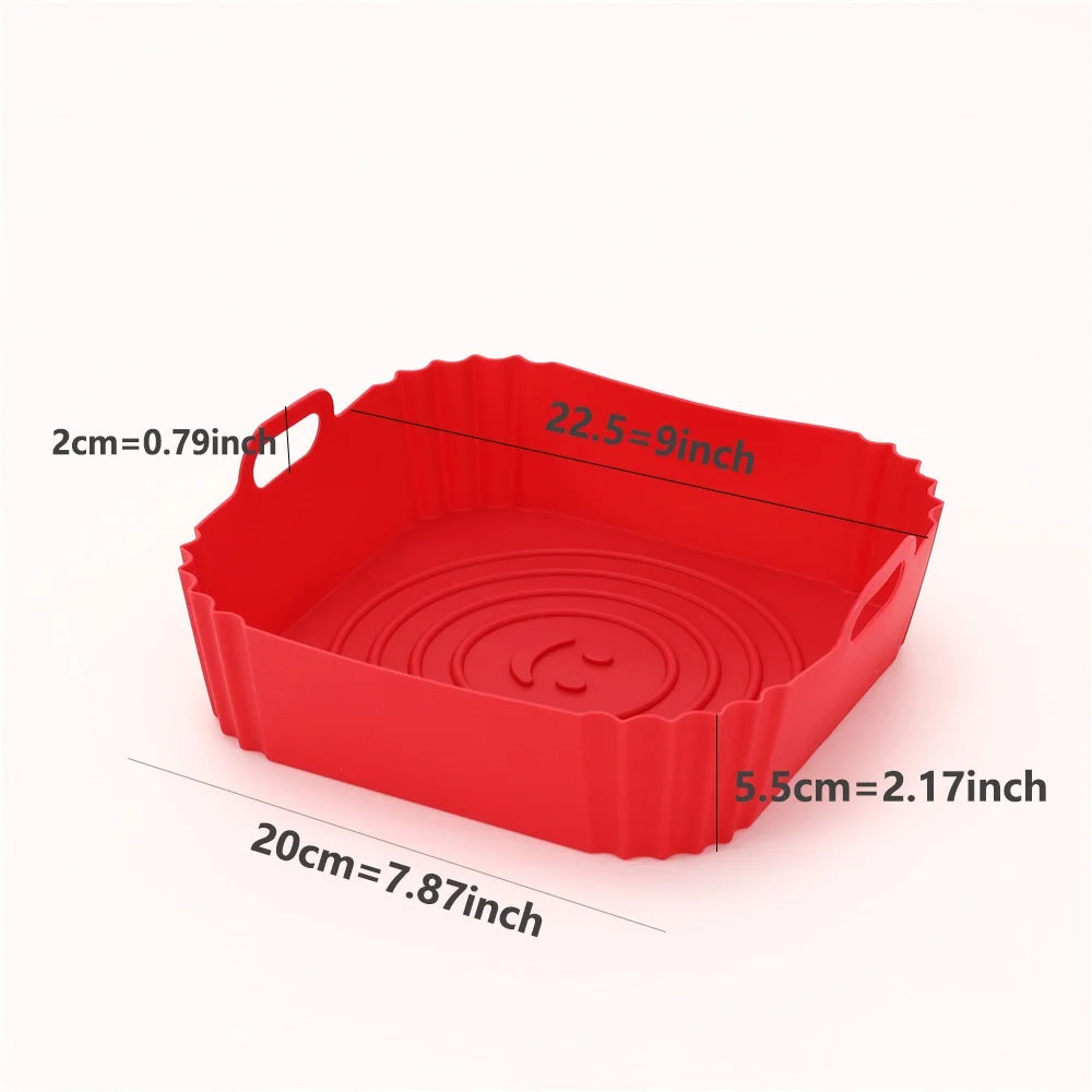 Silicone air fryer tray