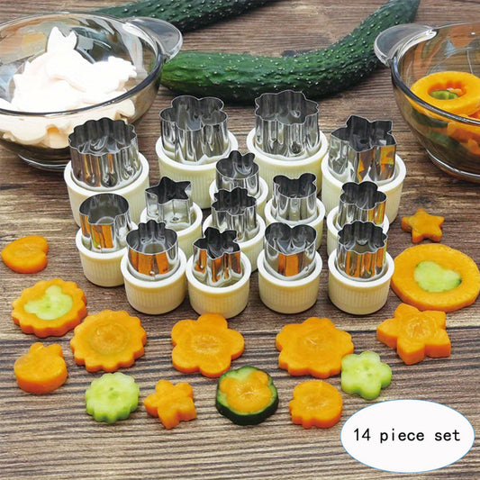 Stainless Steel Fruit & Veggie Cutting Molds