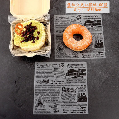 50pcs bento wax paper