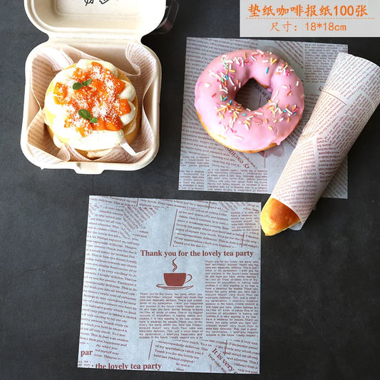 50pcs bento wax paper
