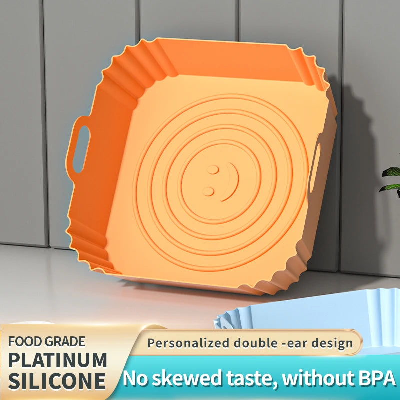 Silicone air fryer tray