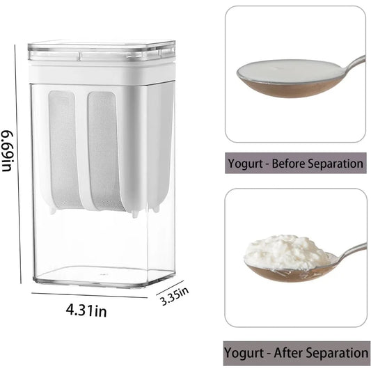 Thick yogurt filter