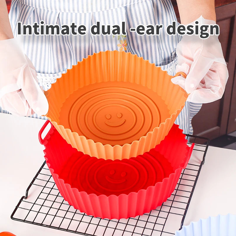 Silicone air fryer tray