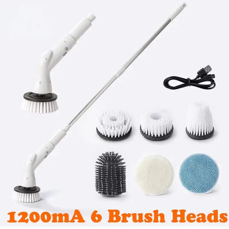 6-in-1 electric cleaning brush