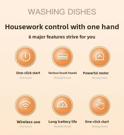 Multifunctional electric cleaning brush