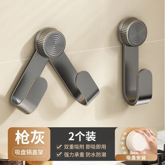 Wall-mounted pot lid rack