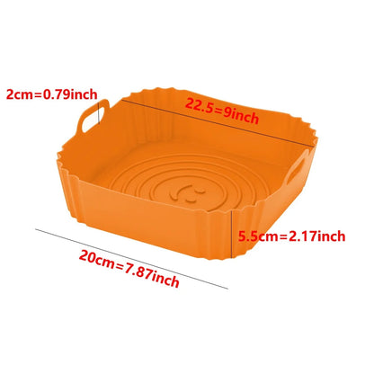 Silicone air fryer tray