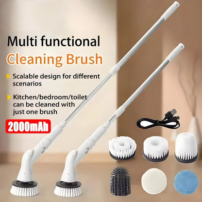 6-in-1 electric cleaning brush