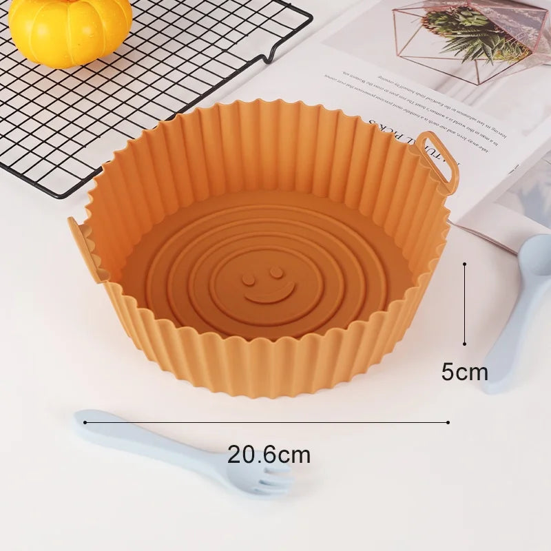 Silicone air fryer tray