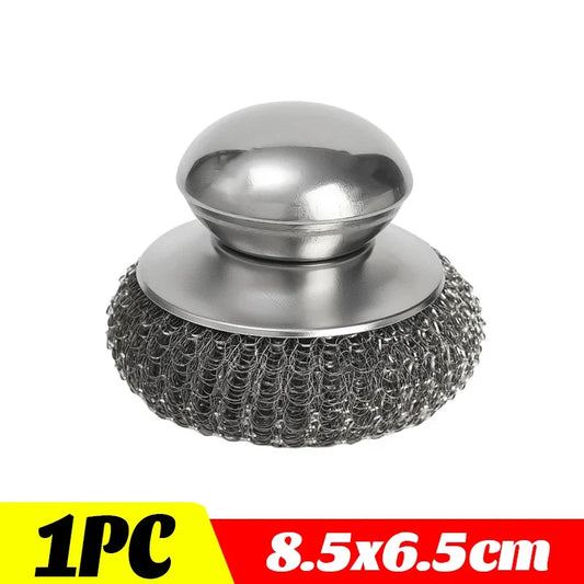 Stainless steel pot brush