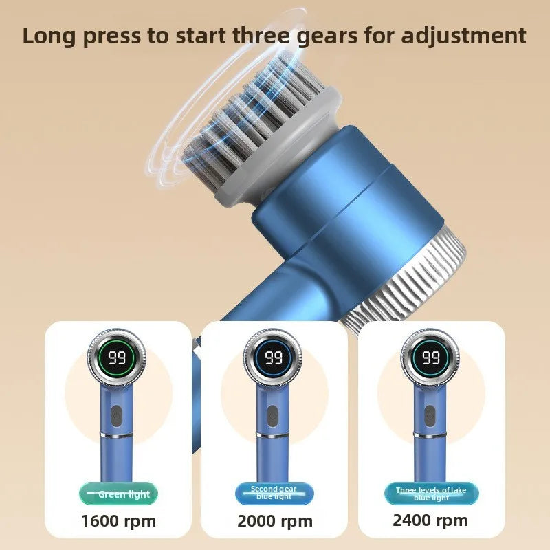 Multifunctional electric cleaning brush