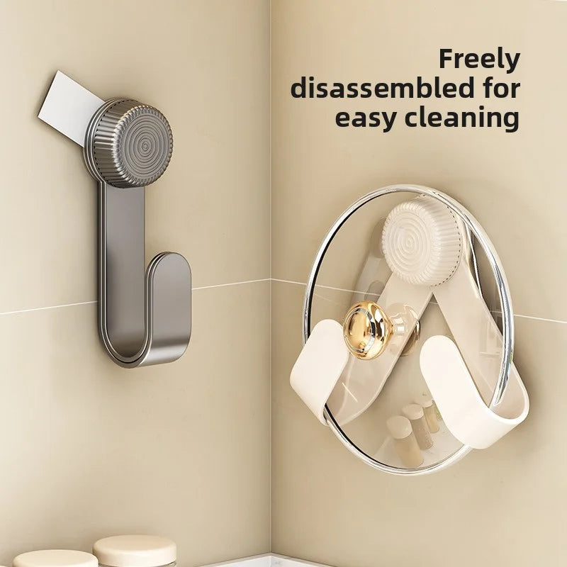 Wall-mounted pot lid rack