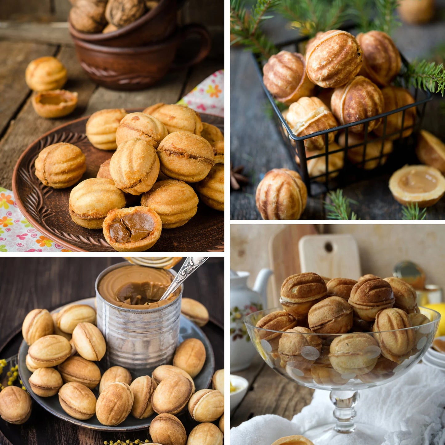 Electric walnut cake maker