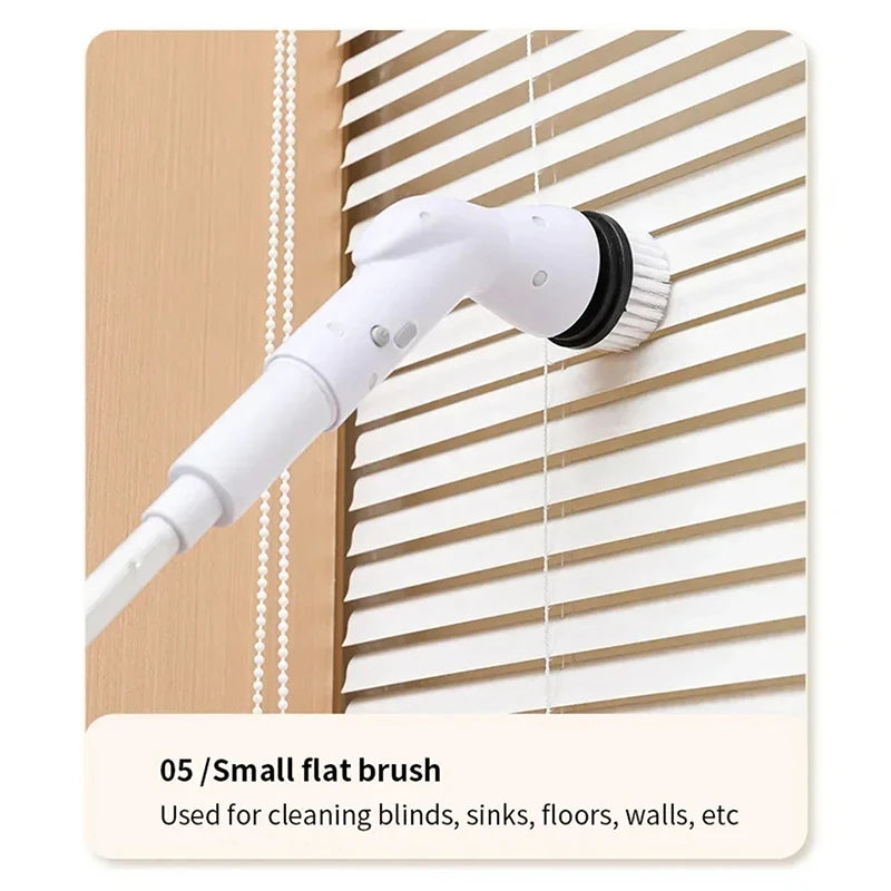 6-in-1 electric cleaning brush