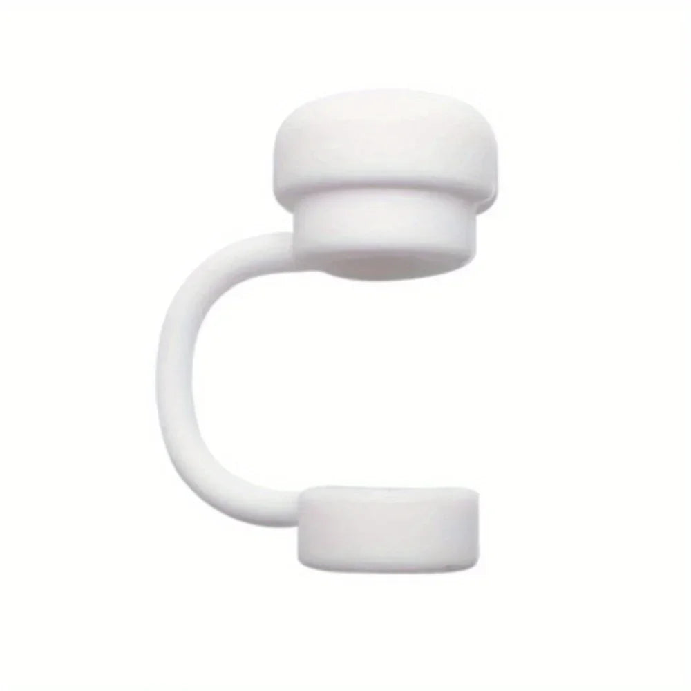 Silicone straw toppers