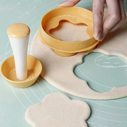Pastry Dough Tamper & Flower Shaped Cutter