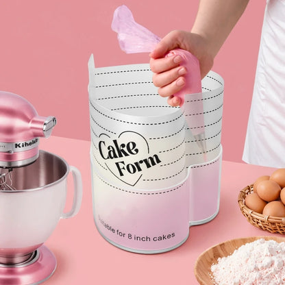 Adjustable heart cake ring