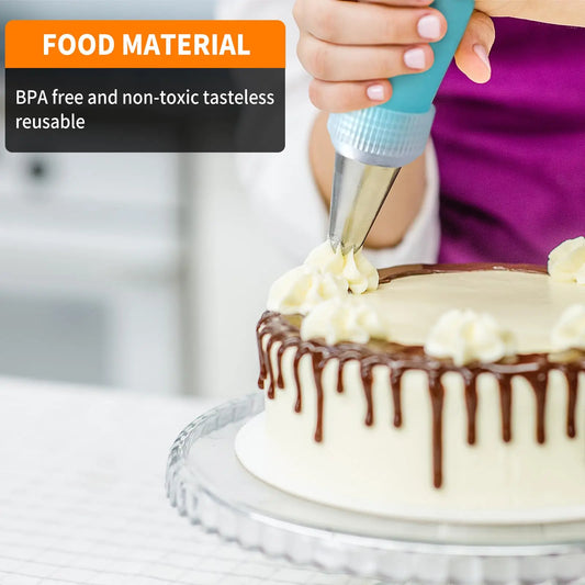 Piping bags and tips set