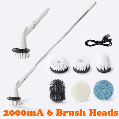 6-in-1 electric cleaning brush