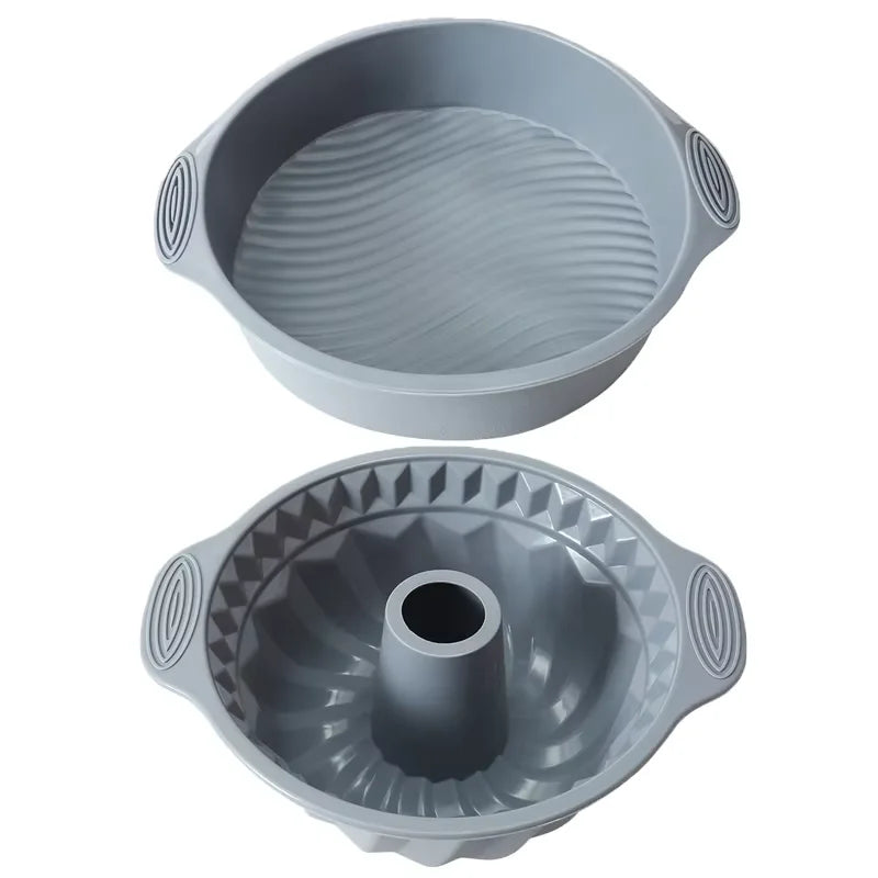 Gray Silicone Cake Pan