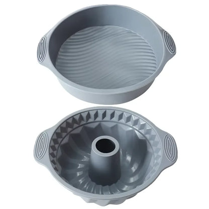 Gray Silicone Cake Pan