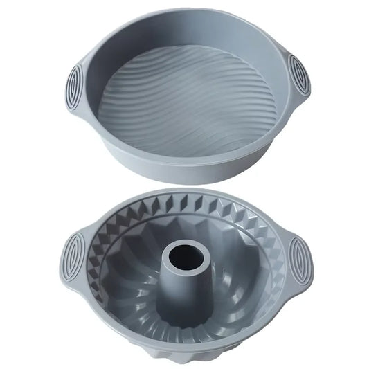 Gray Silicone Cake Pan