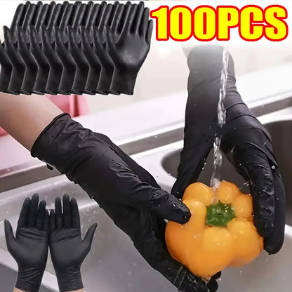 Black Nitrile Disposable Gloves