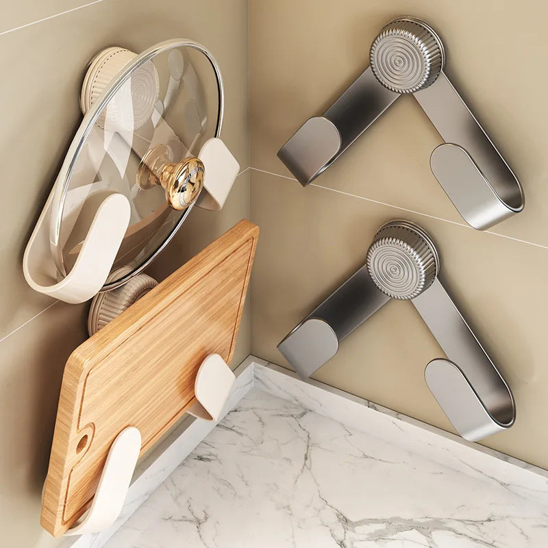Wall-mounted pot lid rack