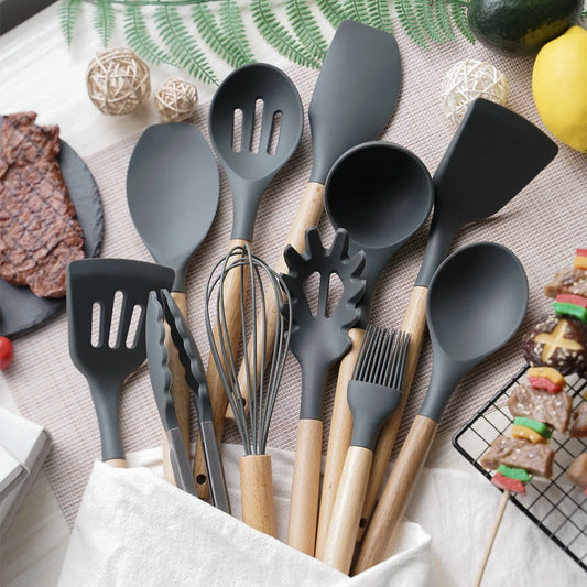 Silicone kitchen utensils