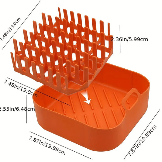 2in1 silicone microwave bacon cooker