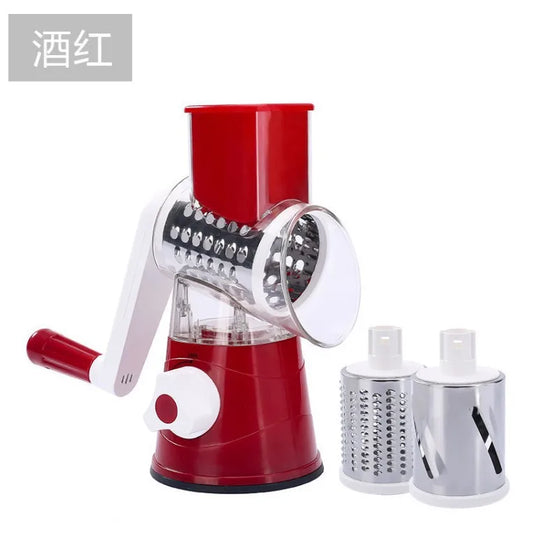 Hand-Cranked Vegetable Slicer